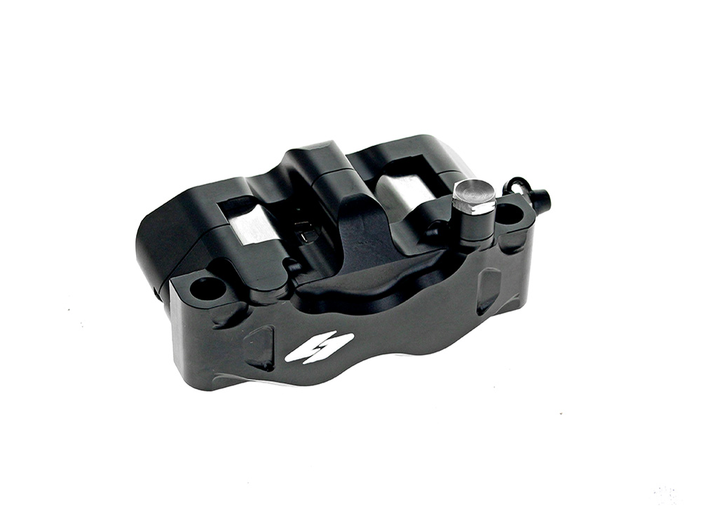 Kraus Moto Right Hand Front RT3 Series Radial 4 Piston Caliper – Black