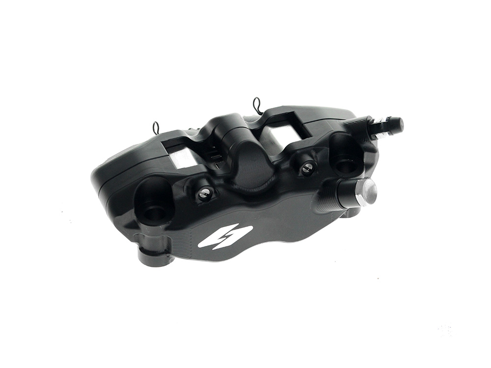 Kraus Moto Right Hand Front RTX8 Series Radial 4 Piston Caliper – Black