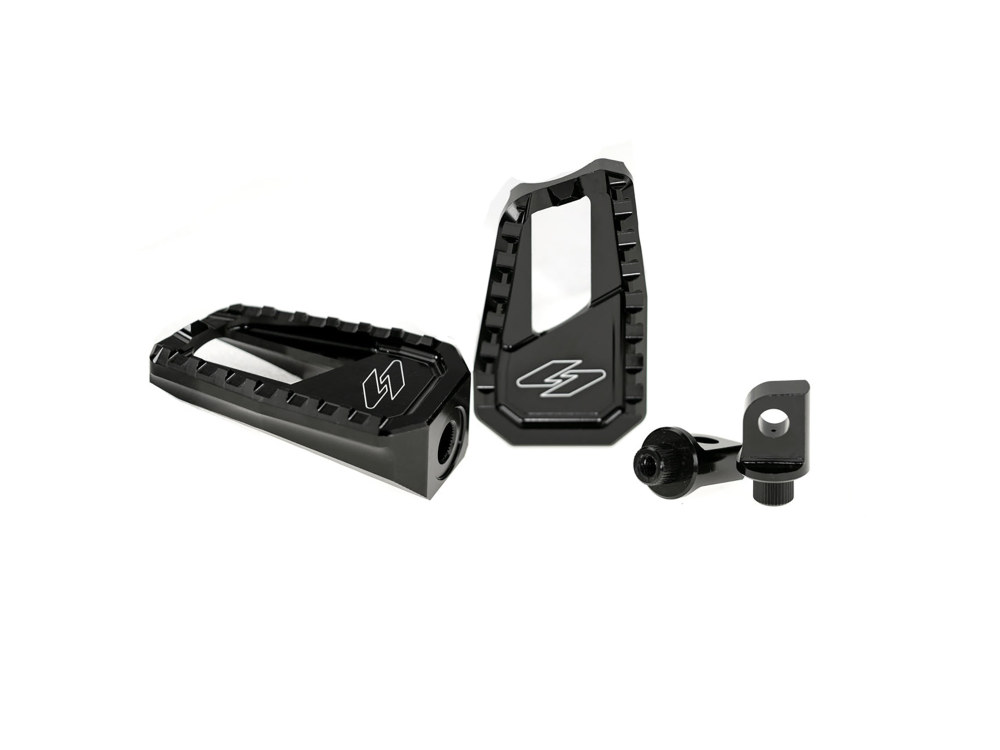 Kraus Moto Apex Edge Footpegs with HD Male Mount – Black