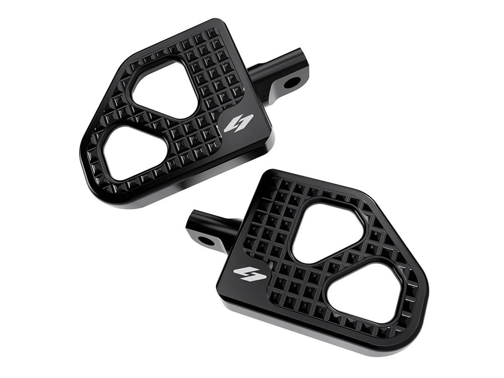 Kraus Moto Max Lean Mini Floorboards with HD Male Mount – Black