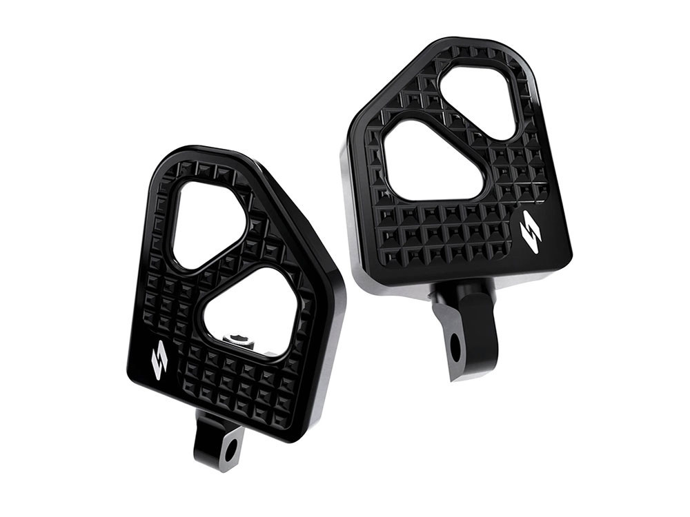 Kraus Moto Max Lean Mini Floorboards with HD Male Mount – Black