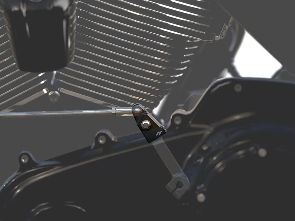 Kraus Moto EZ-Shift – Black Anodized. Fits Twin Cam 1999-2017