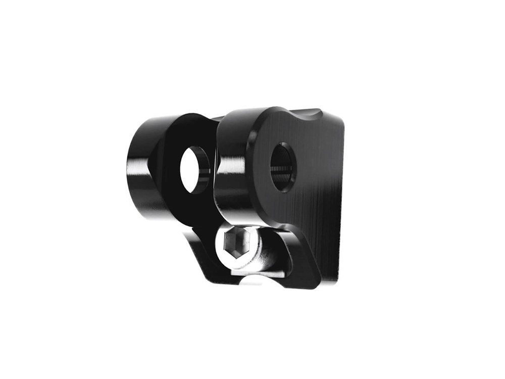 Kraus Moto Dovetail Gauge Mount – Black. Fits Kraus Workman Risers