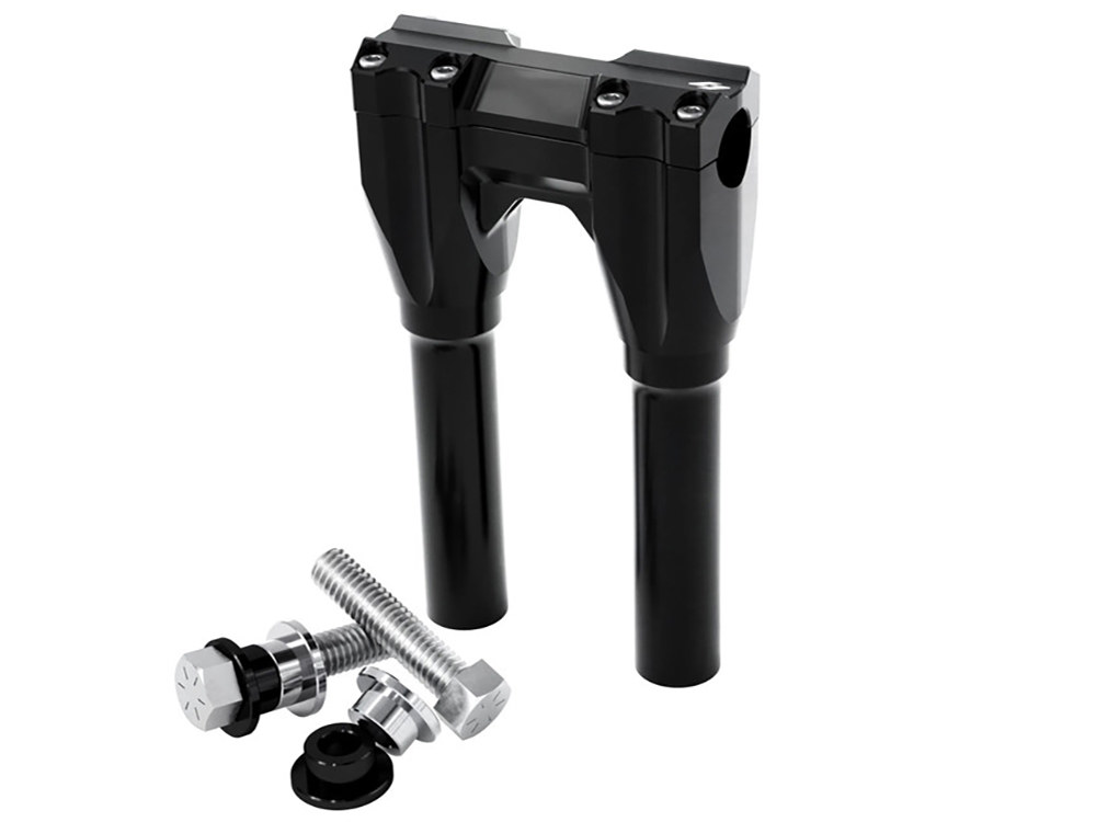 Kraus Moto 8in. Straight x 1in. Clamp Isolated Riser Kit – Black. Fits 1in. Handlebar