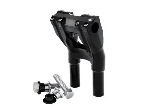 Kraus Moto 8in. Kickback x 1-1/8in. Clamp Isolated Riser Kit – Black. Fits 1-1/8in. Handlebar Kraus Moto 8in. Kickback x 1-1/8in. Clamp Isolated Riser Kit – Black. Fits 1-1/8in. Handlebar
