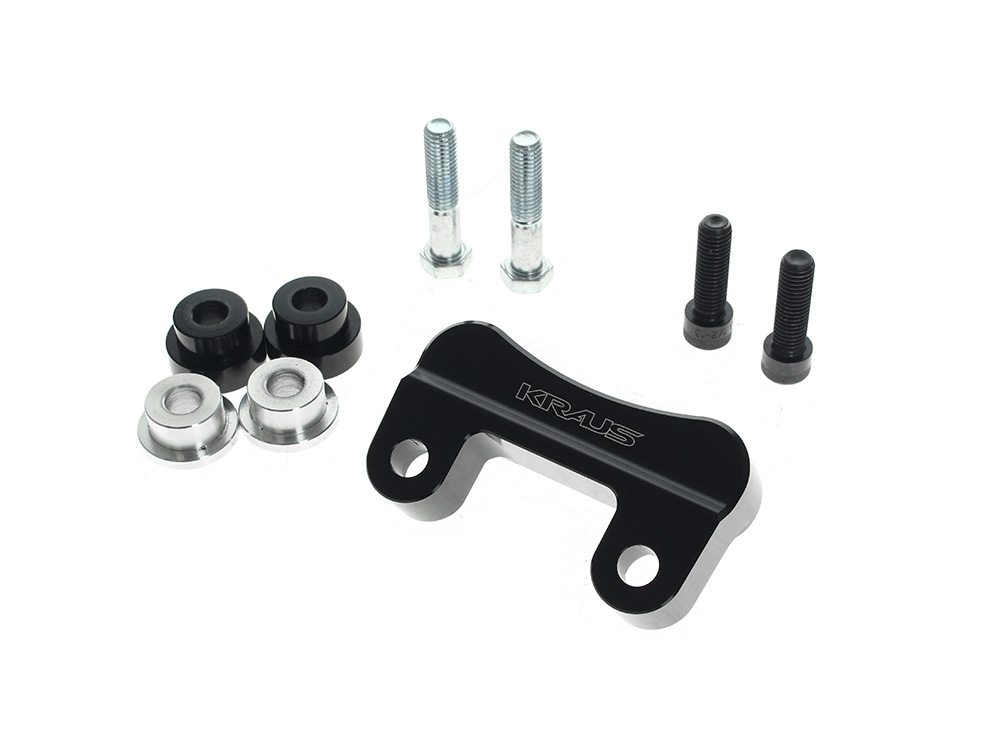 Kraus Moto Raptor Pullback Plate – Black. Fits Softail 1984-2017, Dyna 1991-2017, Sportster 1986-2021 & FXR 1982-1994