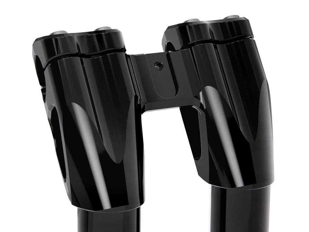 Kraus Moto 5in. Kickback x 1-1/8in. Clamp Workman Riser Kit – Black. Fits 1-1/8in. Handlebar