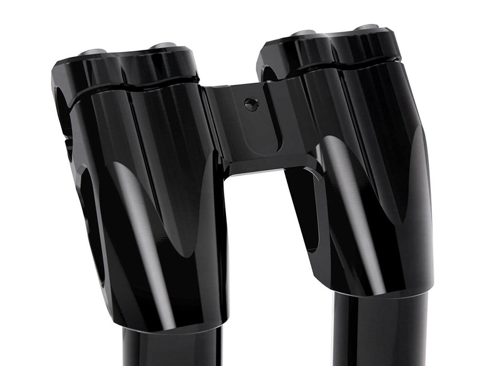 Kraus Moto 7in. Kickback x 1-1/8in. Clamp Workman Riser Kit – Black. Fits 1-1/8in. Handlebar