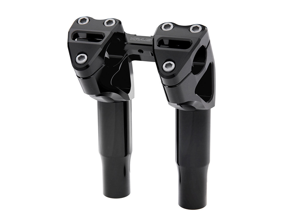 Kraus Moto 7in. Kickback x 1-1/8in. Clamp Workman Riser Kit – Black. Fits 1-1/8in. Handlebar