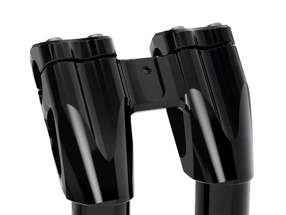Kraus Moto 9in. Kickback x 1-1/8in. Clamp Workman Riser Kit – Black. Fits 1-1/8in. Handlebar