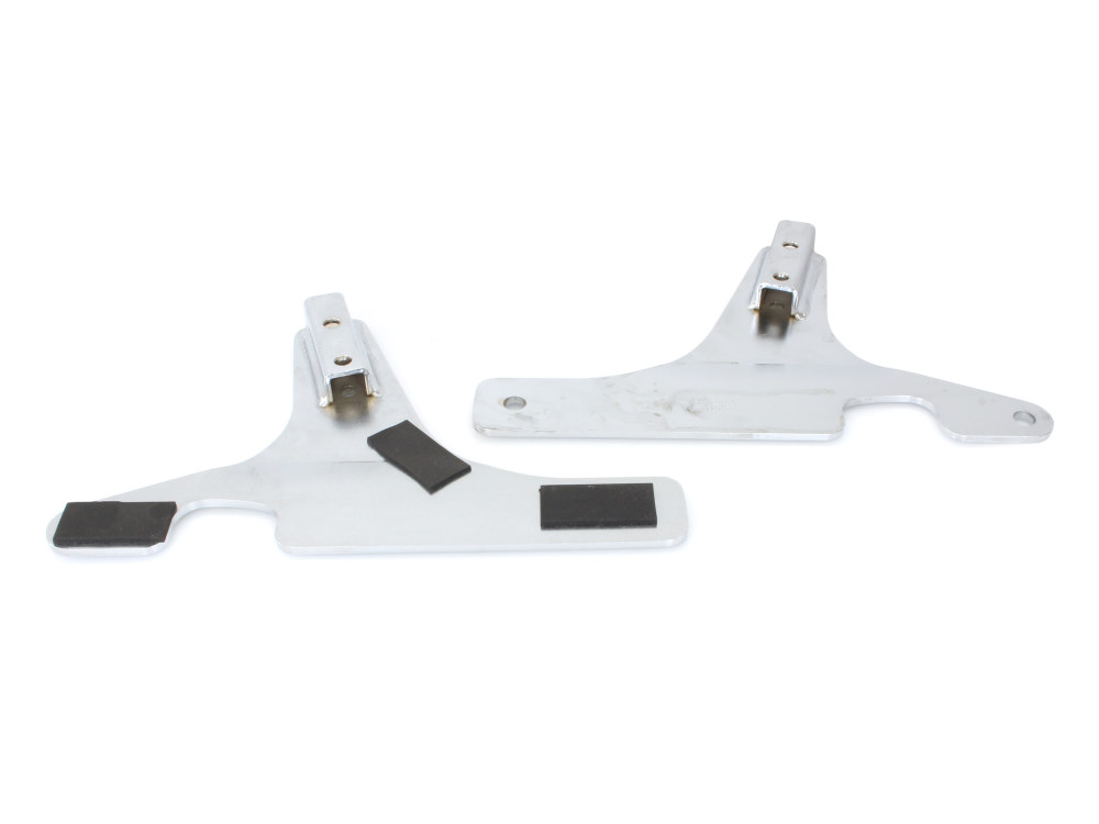 Khrome Werks Sissy Bar Side Straps – Chrome. Fits FXST1984-1999 & FXWG 1980-1986.