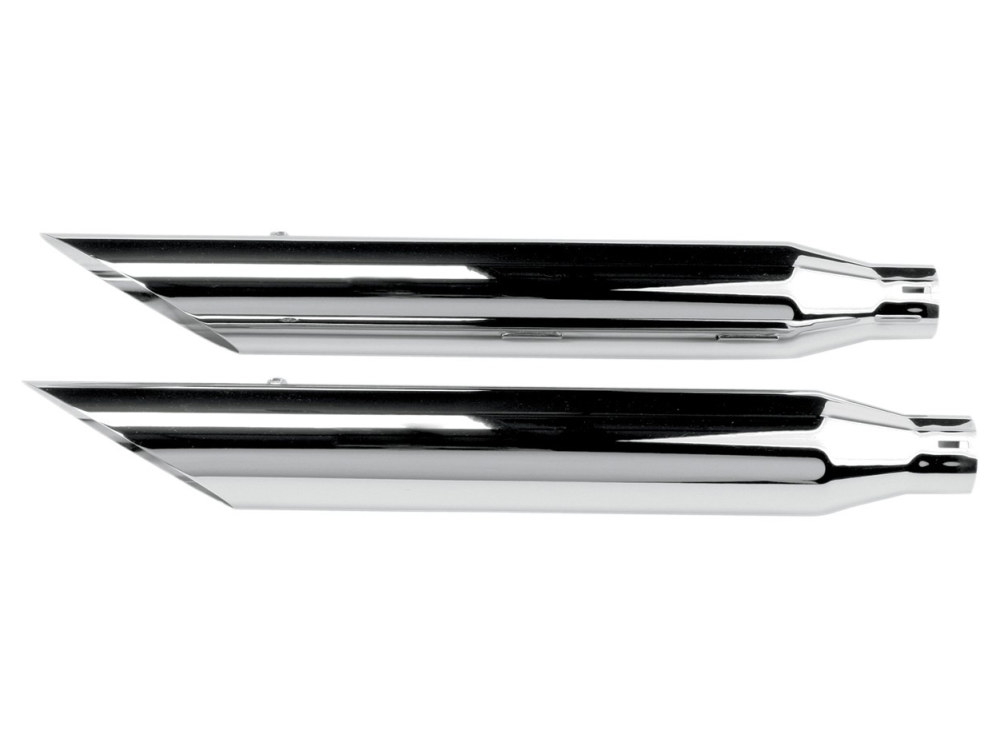 Khrome Werks 3in. HP-Plus Slash Cut Slip-On Mufflers – Chrome. Fits Softail Deuce 2007 & Fat Boy 2007-2017.