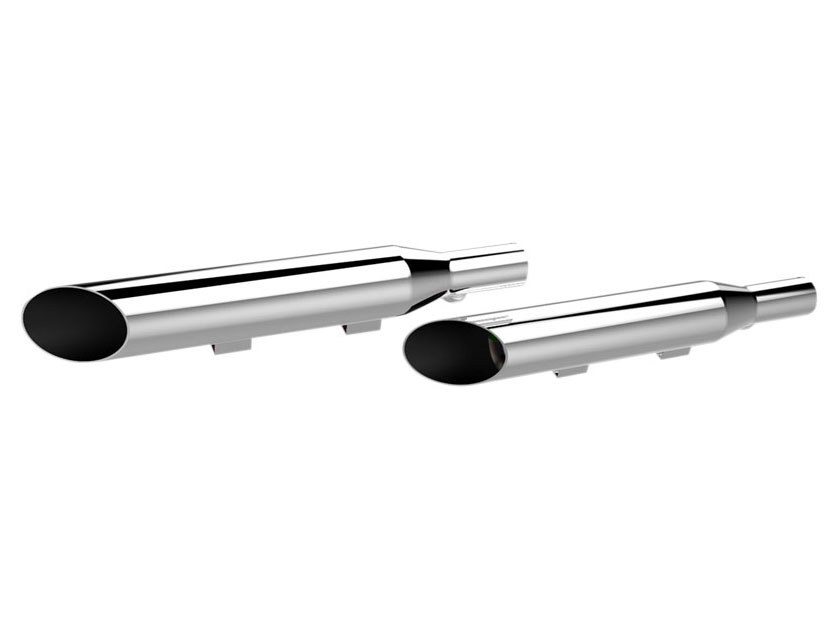 Khrome Werks 3in. HP-Plus Slash Cut Slip-On Mufflers – Chrome. Fits Sportster 2004-2013.