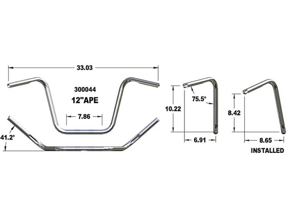 H/Bar; Ape Hanger 12