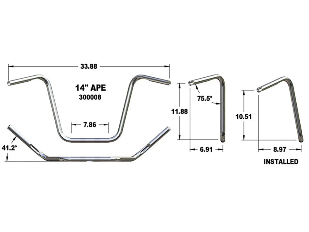 H/Bar; Ape Hanger 14