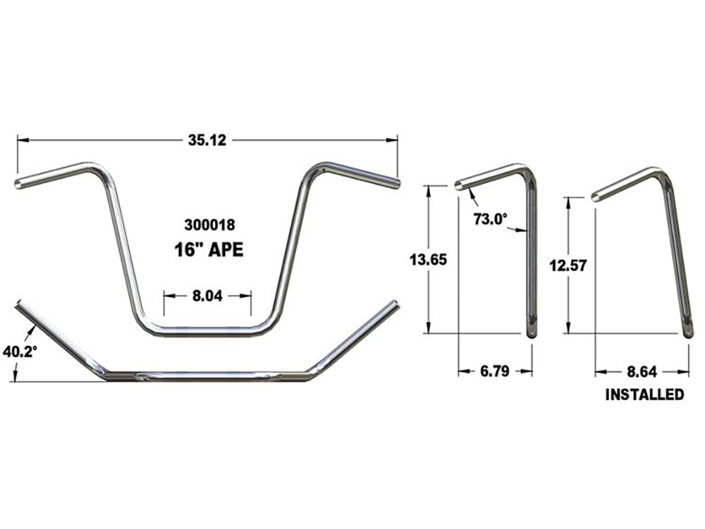 H/Bar; Ape Hanger 16