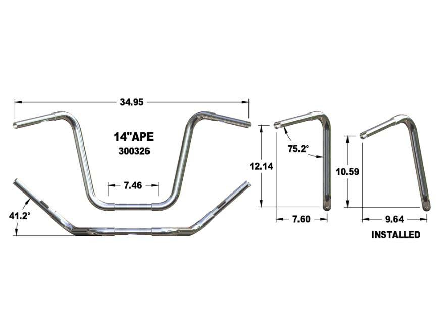 H/Bar; Ape Hanger 14