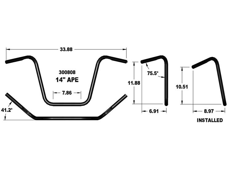 H/Bar; Ape Hanger 14