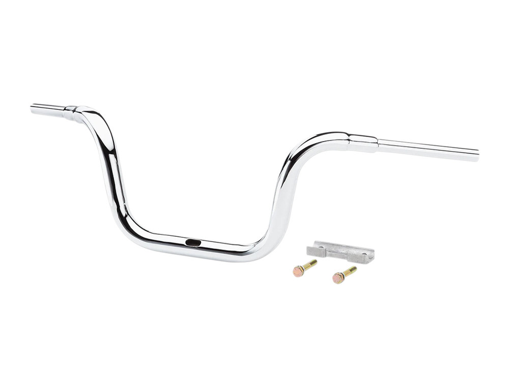 LA Choppers 10in. x 1-1/2in. Grande Traditional Ape Handlebar – Chrome. Fits Road Glide 2015-2023