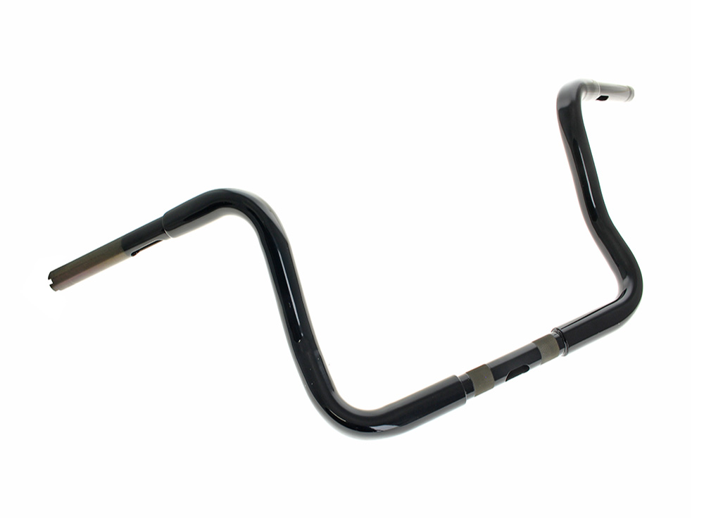 LA Choppers 10in. x 1-1/4in. Bagger Ape Handlebar – Gloss Black. Fits Ultra Models 1996-2024 and Street Glide 1996-2023