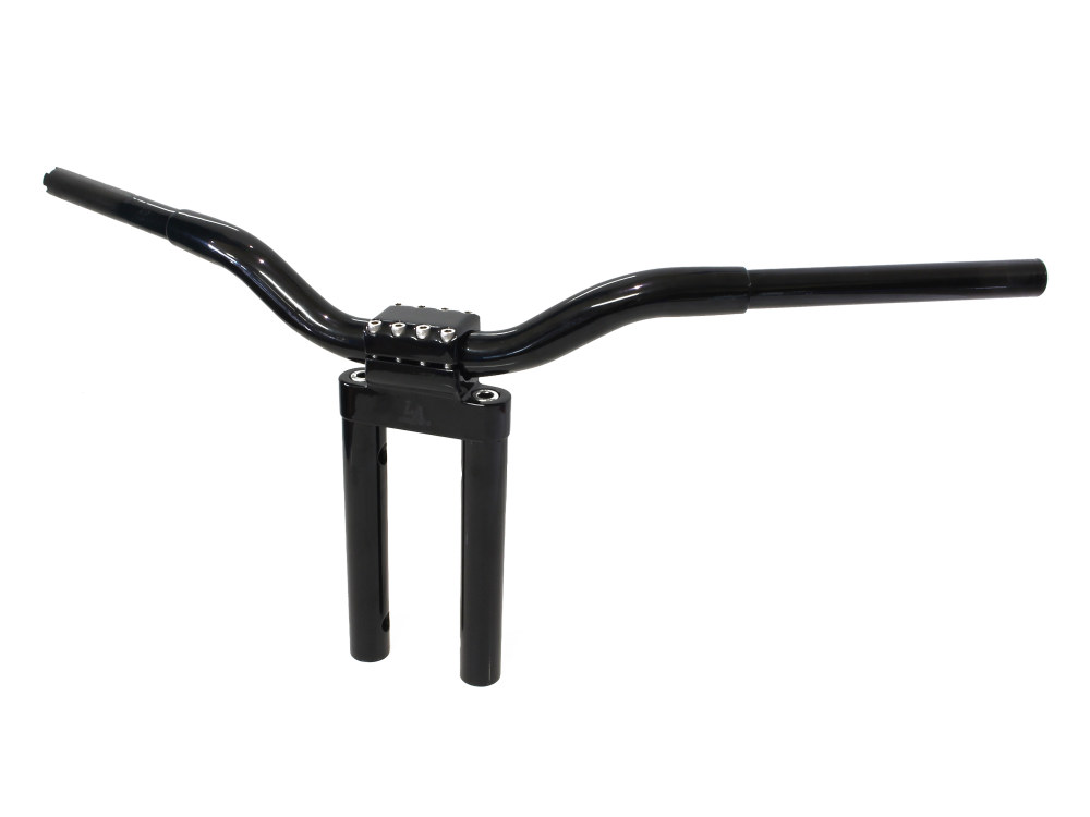 LA Choppers 12in. x 1-1/4in. Straight Kage Fighter Handlebar – Gloss Black.