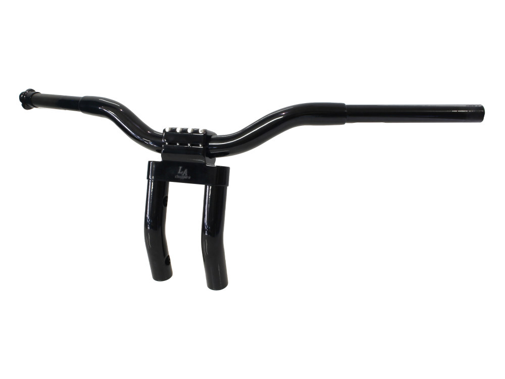 LA Choppers 9in. x 1-1/4in. Pullback Kage Fighter Handlebar – Gloss Black.