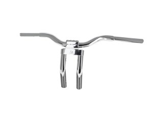 LA Choppers 11in. x 1-1/4in. Pullback Kage Fighter Handlebar – Chrome. LA Choppers 11in. x 1-1/4in. Pullback Kage Fighter Handlebar – Chrome.