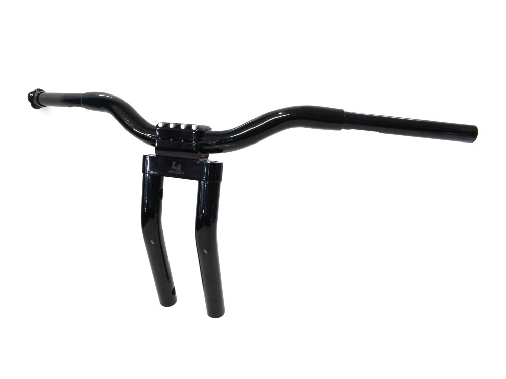 LA Choppers 13in. x 1-1/4in. Pullback Kage Fighter Handlebar – Gloss Black.
