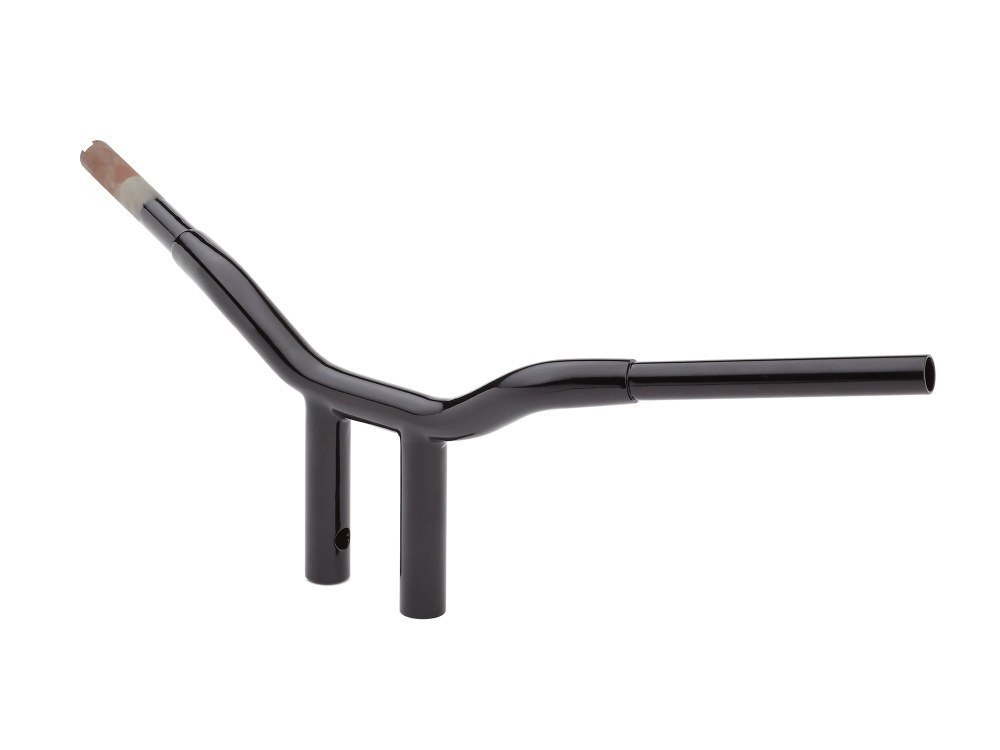 LA Choppers 10in. x 1-1/4in. Straight One Piece Kage Fighter Handlebar – Gloss Black.