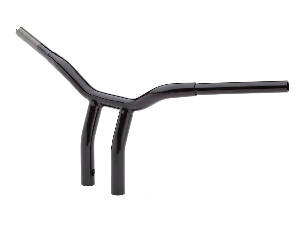 LA Choppers 12in. x 1-1/4in. Pullback One Piece Kage Fighter Handlebar – Gloss Black.