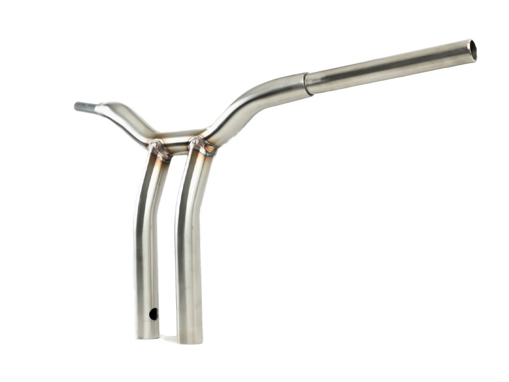 LA Choppers 12in. x 1-1/4in. Pullback One Piece Kage Fighter Handlebar – Stainless.