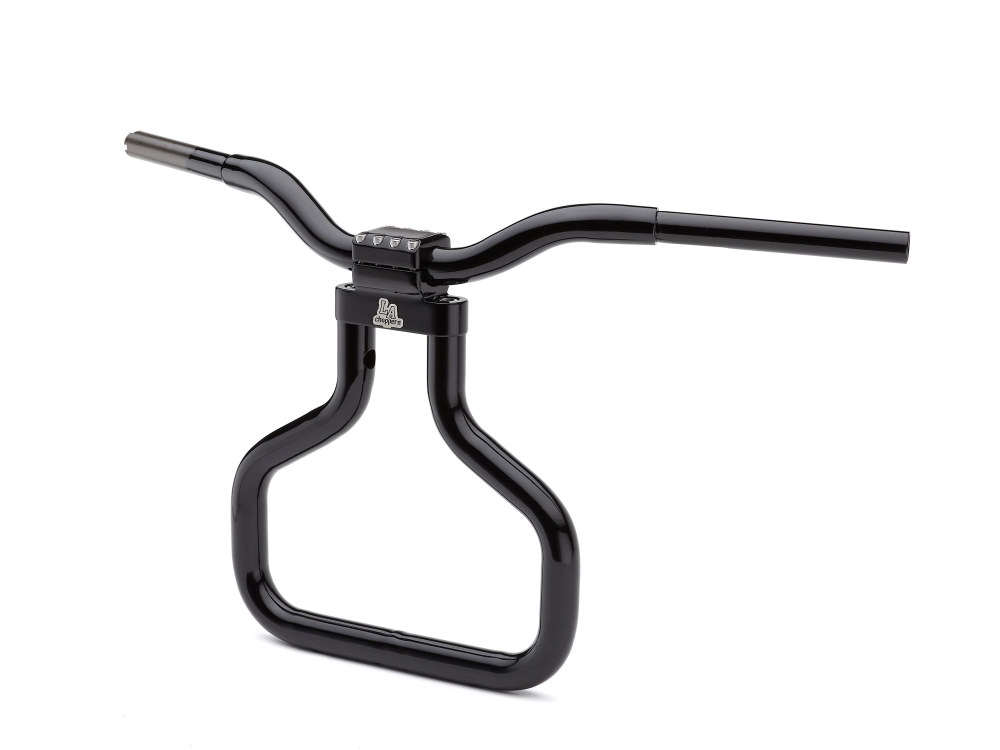 LA Choppers 14in. x 1-1/4in. Straight Kage Fighter Handlebar – Gloss Black. Fits Road Glide 2015-2023