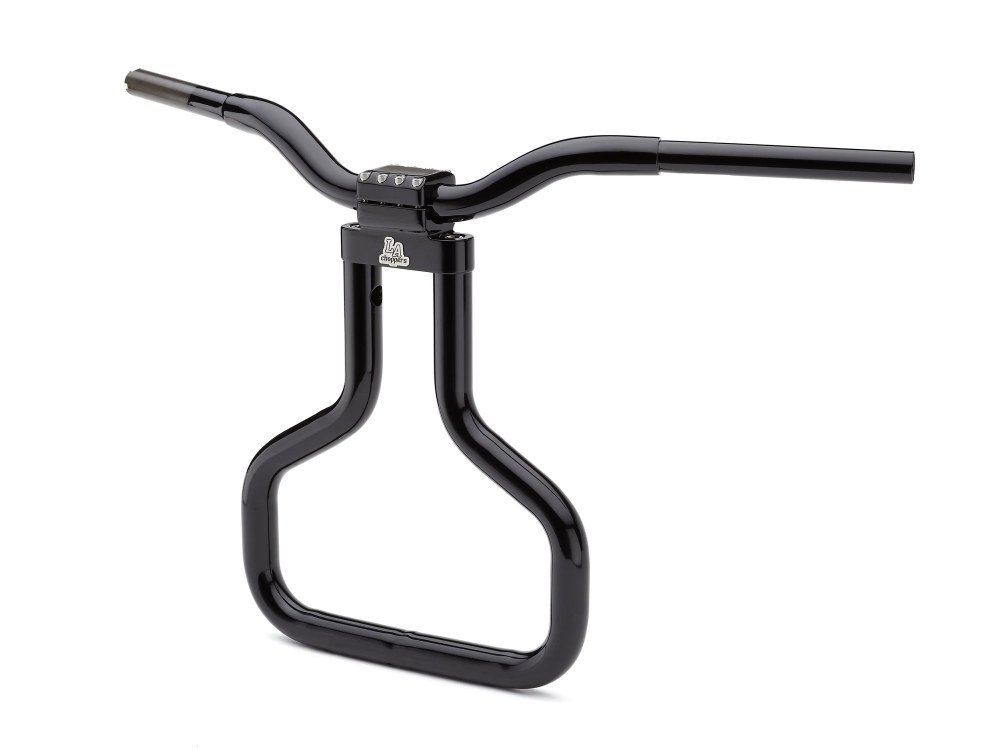 LA Choppers 16in. x 1-1/4in. Straight Kage Fighter Handlebar – Gloss Black. Fits Road Glide 2015-2023