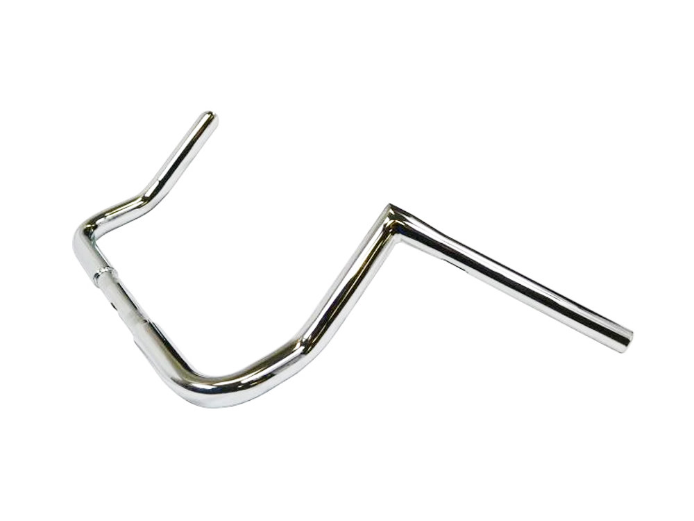 LA Choppers 10in. x 1-1/4in. Twin Peaks Handlebar – Chrome. Fits Ultra Models 1996-2024 and Street Glide 1996-2023