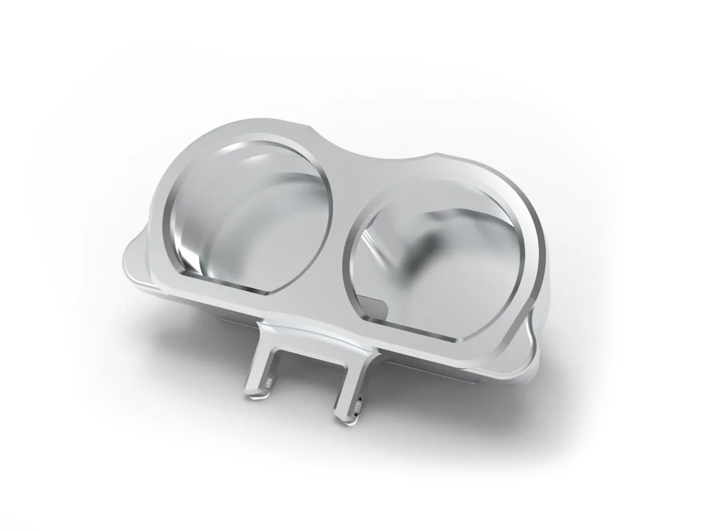 LA Choppers Gauge Housing Relocation Kit – Chrome. Fits Road Glide 2015-2023