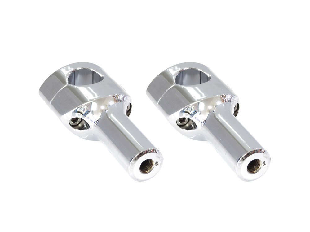 LA Choppers 4in. Straight Two Piece Riser Kit – Chrome. Fits 1-1/4in. Handlebar
