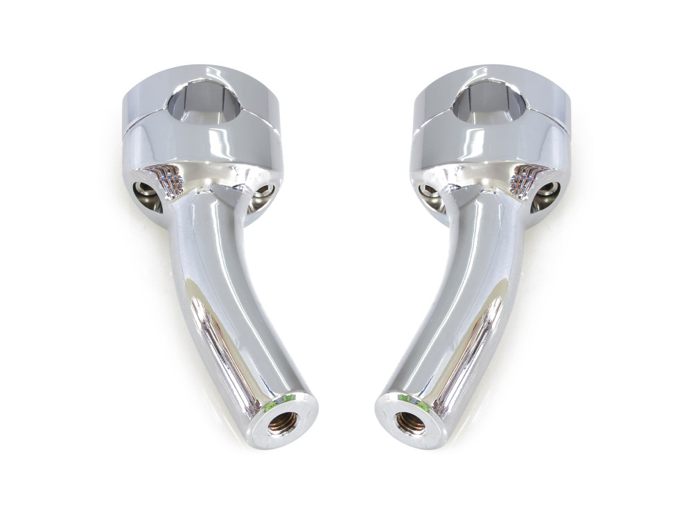 LA Choppers 5.5in. Pullback Two Piece Riser Kit – Chrome. Fits 1-1/4in. Handlebar