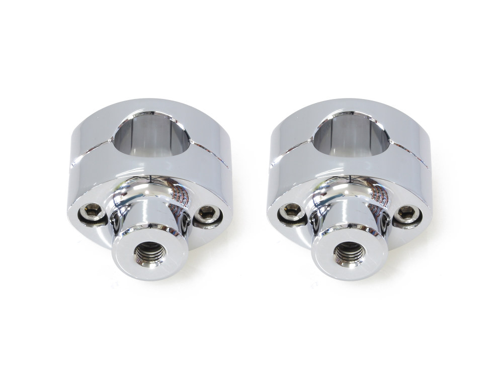 LA Choppers 1-1/2in. Straight Two Piece Riser Kit – Chrome. Fits 1-1/4in. Handlebar