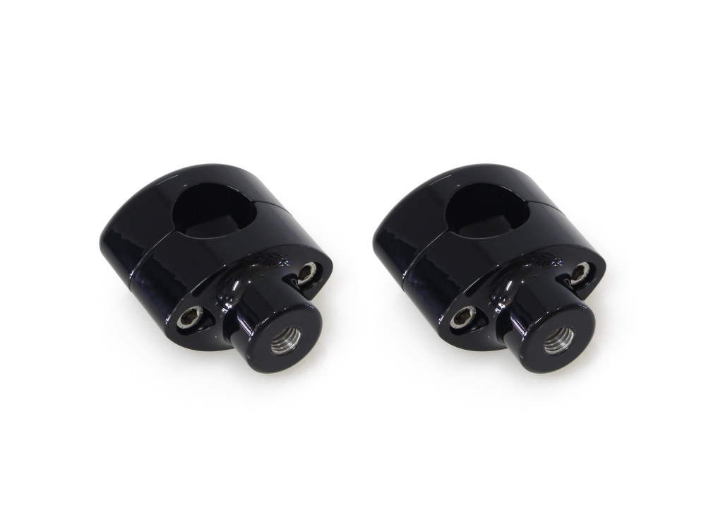 LA Choppers 1-1/2in. Straight Two Piece Riser Kit – Gloss Black. Fits 1-1/4in. Handlebar