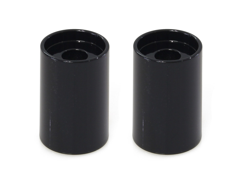 LA Choppers 2in. Tall x 1.25in. Thick Riser Spacers – Gloss Black.