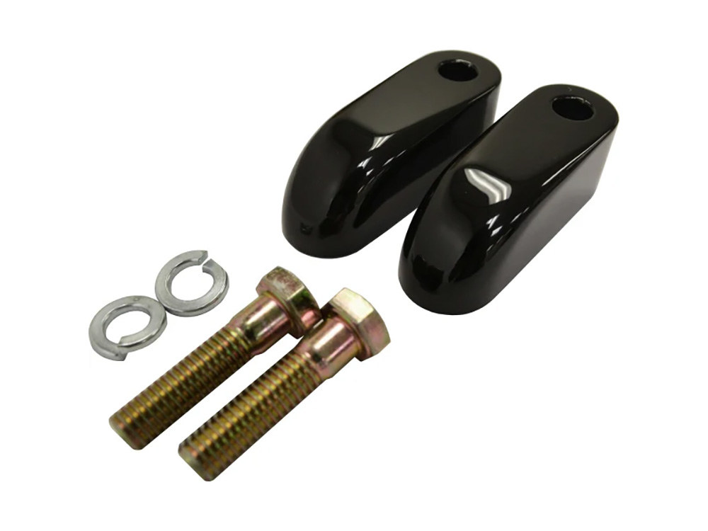 LA Choppers 2in. Pullback Riser Extensions – Gloss Black.