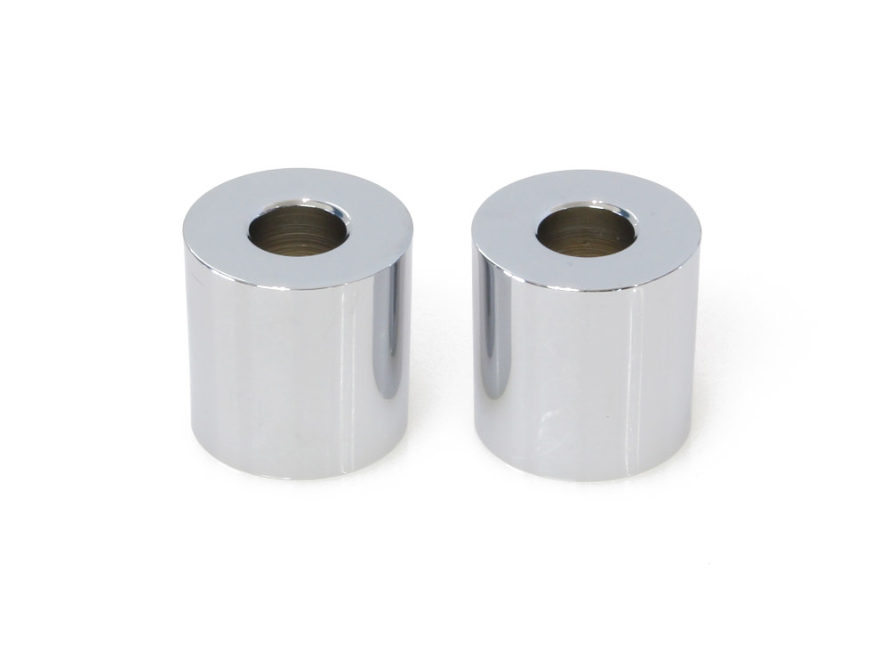LA Choppers 1in. Tall x 1in. Thick Riser Spacers – Chrome.