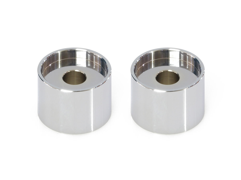 LA Choppers 1in. Tall x 1.5in. Thick Riser Spacers – Chrome.