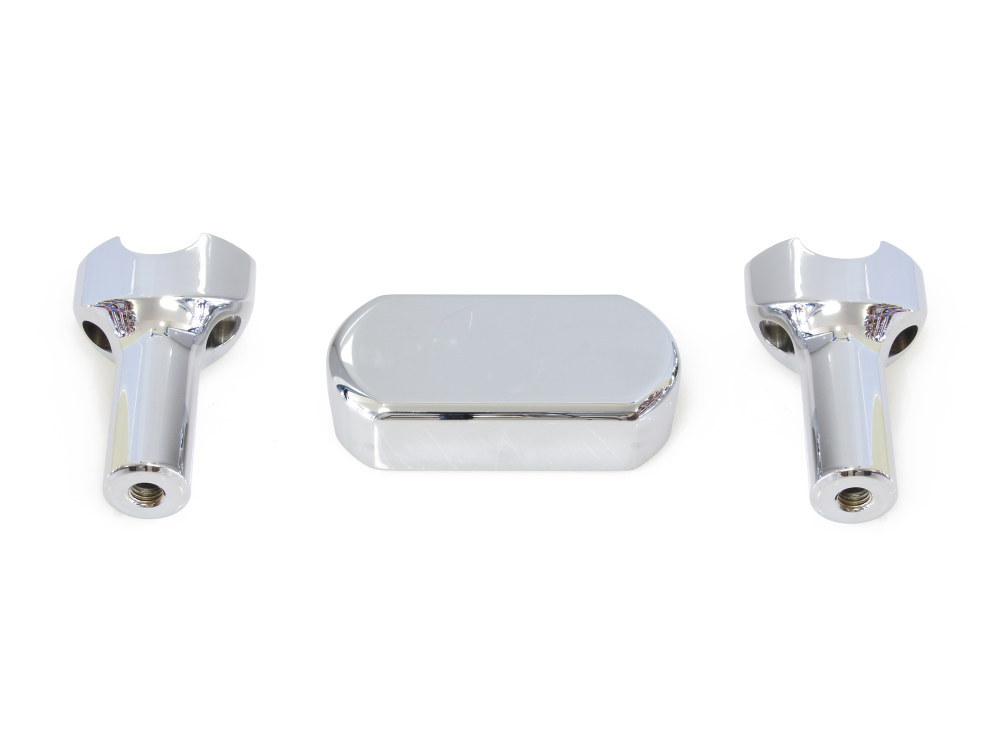 LA Choppers 4in. Straight One Piece Riser Kit – Chrome. Fits Fits 1-1/4in. Handlebar