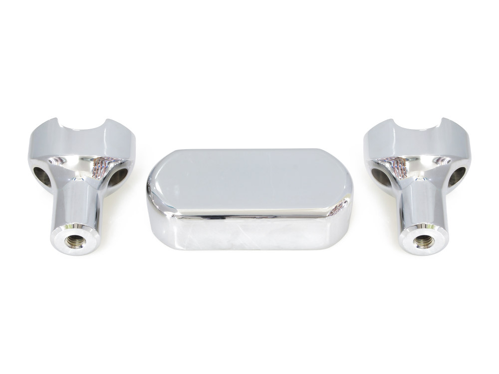 LA Choppers 3in. Straight One Piece Riser Kit – Chrome. Fits 1-1/4in. Handlebar
