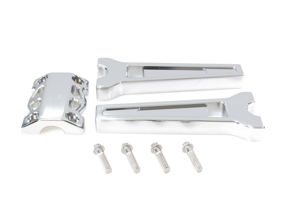 LA Choppers 8in. Straight Performance Risers – Chrome. Fits 1-1/4in. Handlebar