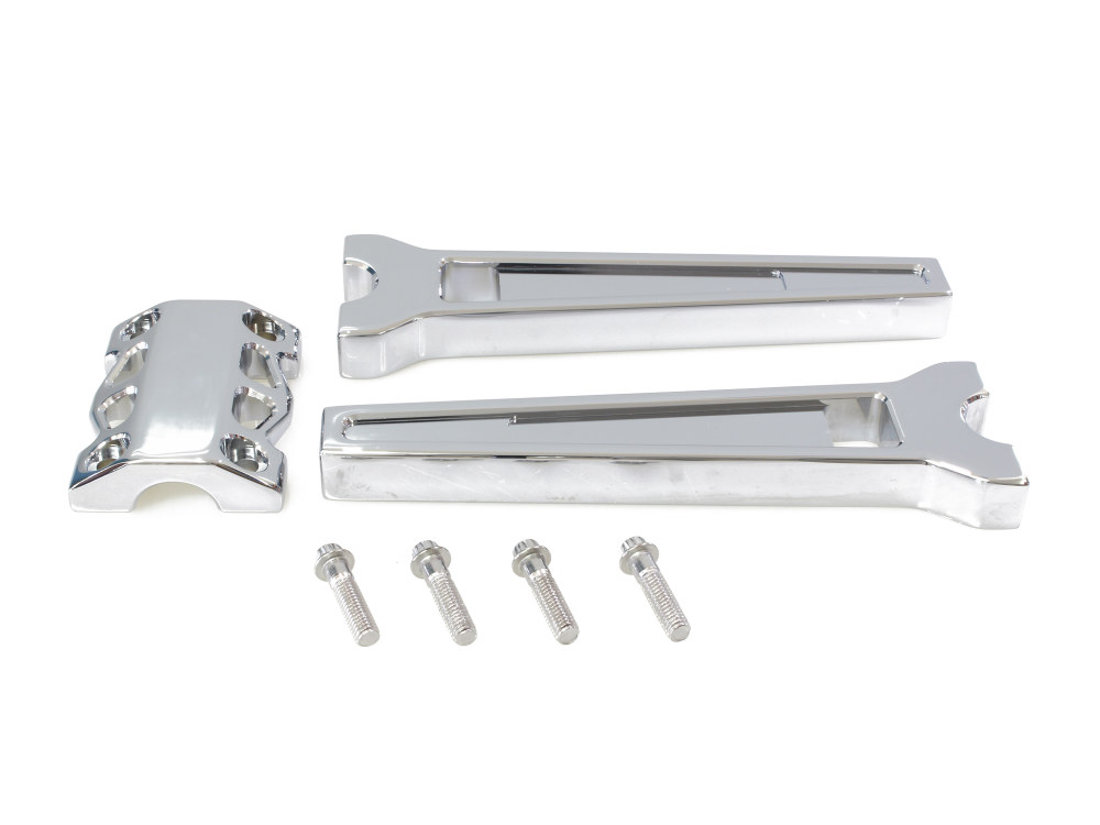 LA Choppers 10in. Straight Performance Risers – Chrome. Fits 1-1/4in. Handlebar