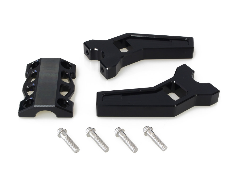 LA Choppers 6in. Pullback Performance Risers – Black. Fits 1-1/4in. Handlebar