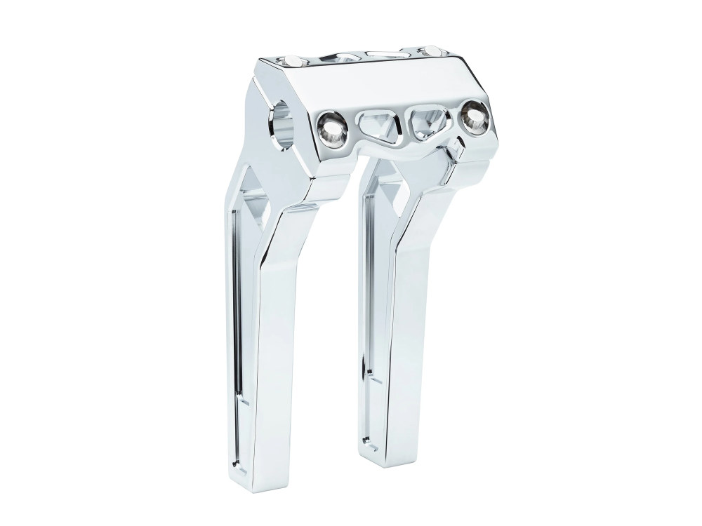 LA Choppers 10in. Pullback Performance Risers – Chrome. Fits 1-1/4in. Handlebar
