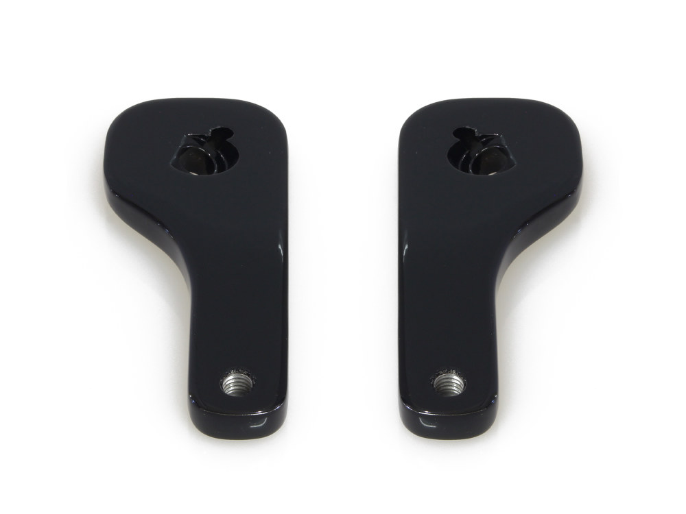 LA Choppers Mirror Drop-Down Brackets – Black. Fits Street Glide and Ultra Glide 2014up.